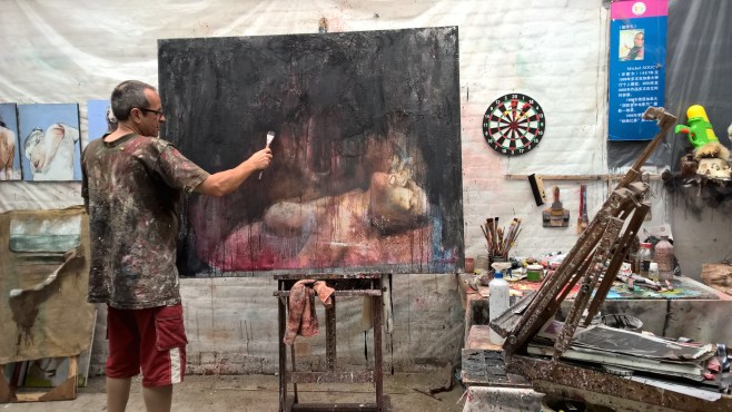 Work in progress in studio july 2015