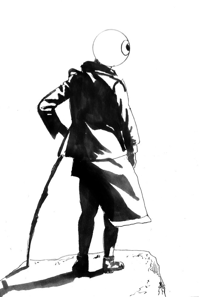 Hommage to Caspar David Friedrich - Der Wanderer über dem Nebelmeer