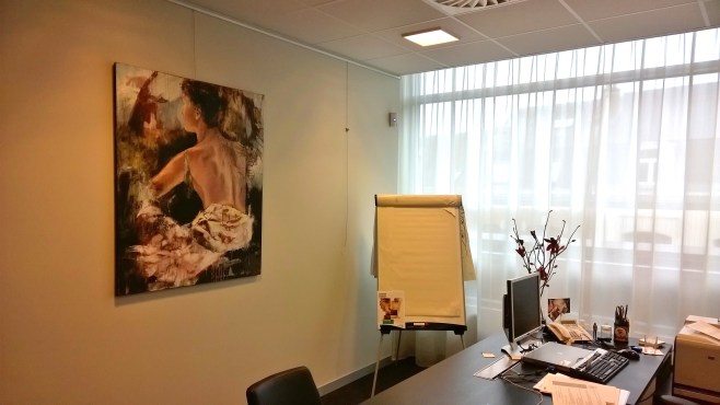 Blossom exhibition at the bank